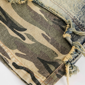 Vêtements pour hommes Shorts en jean décontractés personnalisés Shorts en jean détruits à la mode pour hommes - Product Image 2