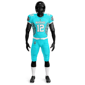 เสื้อฟุตบอลอเมริกันแบบปักผ้าโพลีเอสเตอร์100% สำหรับผู้ใหญ่ทีมอเมริกันฟุตบอลกำหนดเอง - Product Image 1