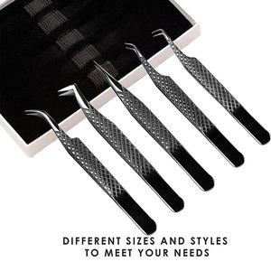 Derniers arrivages Kit d'outils d'extension de cils à prix abordable 5 pièces Kit d'outils d'instruments de soins de beauté à pointe droite et pointue - Product Image 6