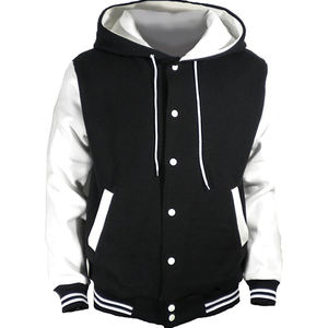 Chaqueta de béisbol Varsity de estilo callejero para hombre con capucha Chaqueta con capucha DEPORTIVA UNIVERSITARIA para invierno para club deportivo - Product Image 5