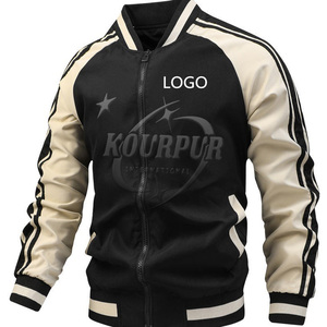 Chaquetas Varsity de dos tonos hechas a medida de calidad superior con logotipo personalizado a un precio razonable - Product Image 2