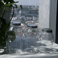 Pot cylindrique en plastique PET de qualité supérieure, plusieurs tailles, avec couvercle en aluminium pour yaourt, lait, thé, jus, bière - Haute qualité TINH DIEU VIETNAM