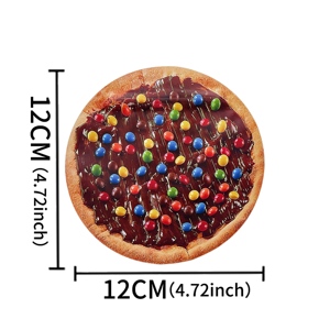 Stock Digital Printed Chocolate <b>Pizza</b> Shaped Mylar Bag 3.5g Matte Chocolate Flavored Unique Shape Packaging With <b>Box</b> - Product Image 5