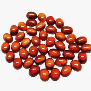 พลอยโกเมนเฮสโซไนท์ธรรมชาติขนาด3มม. x 4มม. พลอยทรงแบนราบเรียบ - Product Image 1