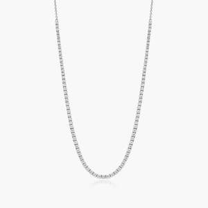 Cadena DE TENIS ostentosa de lujo personalizada para mujer 4,5mm corte moissanita diamante helado 925 Plata/oro de 10 quilates regalo amarillo fino de moda - Product Image 2