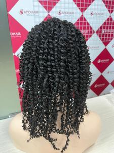 Belle U-Part V-Part Perruques Texture Bouclée Profonde Couleur Naturelle Vente en Gros Usine 100% Cheveux Humains Cuticules Cheveux Alignés - Product Image 3