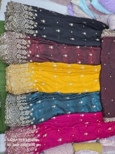 Nouvelles perles de travail manuel mises à jour importées avec séquence Fendy soie tissu Textile matière première tissu pour femmes chiffons - Product Image 5