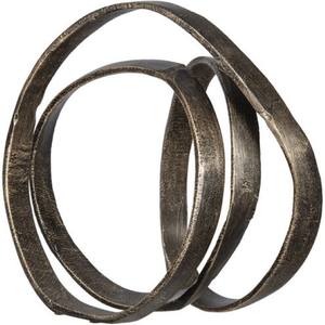 Sculpture abstraite en métal Accent décoratif Table Art Centre de table Décor de bureau à domicile moderne Sculpture polie moderne - Product Image 5