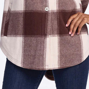 Lana personalizada transpirable mujeres Shackets calidad superior estilo decente OEM/ODM venta al por mayor pedido a granel disponible todos los tamaños y colores - Product Image 6