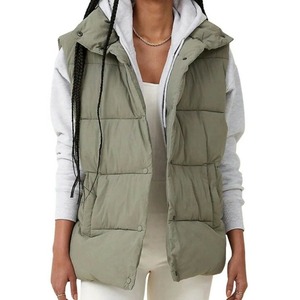 Chaqueta Acolchada sin Mangas para Mujer, Estampada, Impermeable, Ecológica, de Grosor Estándar, Color Personalizable, Logotipo, Servicio OEM - Product Image 1