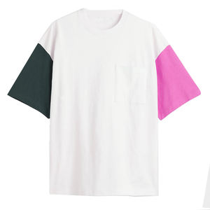 เสื้อยืดผ้าฝ้ายคอกลมสำหรับผู้ชายเสื้อยืดลำลองสีล้วนเสื้อยืดแนวสตรีทเสื้อยืดสุดเท่ - Product Image 5