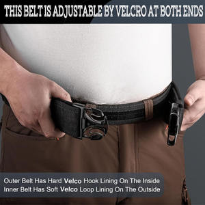 Ceinture tactique de service de qualité supérieure à prix de gros, boucle en plastique, uniforme de sécurité, ceinture de formation robuste pour l'extérieur, ceinture intérieure et extérieure - Product Image 5