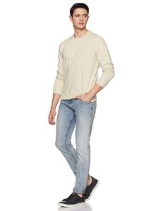 Sweat-shirt à manches longues décontracté pour hommes 100% coton tissu éponge saison d'hiver motif solide lavage enzymatique et lavage acide brodé - Product Image 3