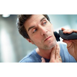 Rasoir électrique pour homme, rasoir rotatif à double lame, rasoir facial sans fil, étanche IPX7, lavable, pièces de rechange - Product Image 3