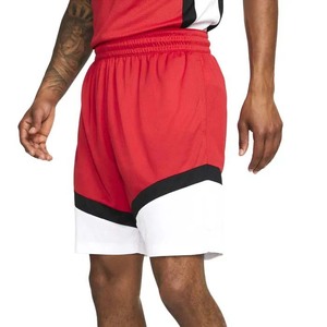 Pantalones Cortos Deportivos de Baloncesto Personalizados para Hombre, Rojos y Blancos, con Malla Transpirable y Raya Negra para Usar en Baloncesto - Product Image 4