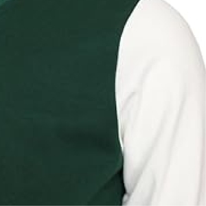 Veste universitaire classique pour homme, vert foncé et blanc, authentique, style bomber, avec manches contrastées - Product Image 4