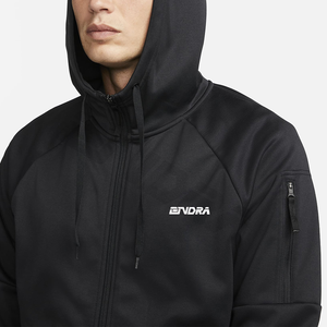 Chaqueta sólida con cremallera con capucha y mangas largas-Prendas de abrigo cómodas y elegantes para todas las estaciones en diseño clásico - Product Image 3