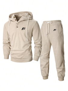 Conjunto Deportivo Unisex de Algodón con Sudadera con Capucha y Pantalones Jogger, Estilo Y2K, Ropa Deportiva Cómoda al por Mayor - Product Image 4