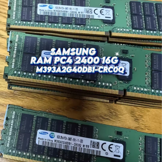Used for Samsung M393A2G40DB1-CRC 16GB 2RX4 DDR4-2400T ECC Memory Module (1X16GB) Server Ram Stick
