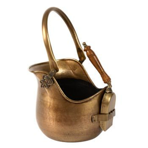 Handicrafts Iron Galvanized <b>Coal</b> <b>Bucket</b> Ash <b>Bucket</b> High Quality Black Coated Metal Eco-Friendly Modern European Style - Product Image 4