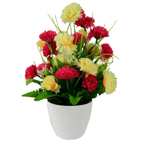 New flower vase seller flowers in vase round in shape and white in colour from Indian supplier at wholesale price