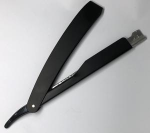Mango de maquinilla de afeitar recto personalizado maquinilla de afeitar recta de barbero, para uso en salón navaja de afeitar de barbero de garganta de corte de metal plegable - Product Image 4