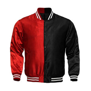 Breathable custom made winter <b>jacket</b> for men unique design long sleeves hot sale baseball college bomber satin <b>jackets</b> - Product Image 3