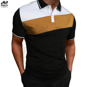 Polo homme confortable, séchage rapide, coton et polyester, grandes tailles, respirant. - Product Image 3