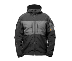 Veste softshell pour homme de haute qualité, sur mesure, col montant, imperméable, coupe-vent, respirante, fermeture éclair, service OEM personnalisé - Product Image 4