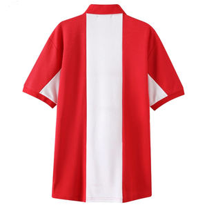 เสื้อเชิ้ตอัลฟ่าพีซแบบลำลองสำหรับผู้ชาย ผ้าคอตตอนผสมเนื้อผ้าถัก ระบายอากาศได้ดี แขนสั้น สีพื้น เสื้อผ้าสำหรับสมาคมพี่น้องแบบกรีก - Product Image 2