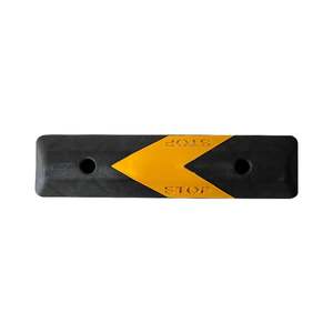 Lot de 2 butées de stationnement en plastique noir-jaune de 60 cm pour les rebords des parkings - Product Image 5