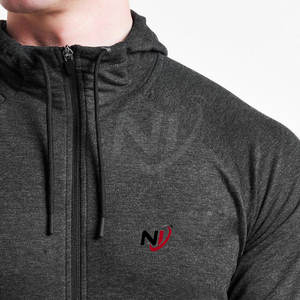 Último diseño de los hombres gimnasio Fitness sudaderas con capucha más vendidos de talla grande transpirable invierno 100% algodón cuello con capucha - Product Image 3