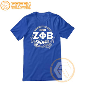 Wholesale Customized Zeta Phi Beta Women's Casual T-Shirts Sorority Apparel High Quality Breathable Cotton - Product Image 5