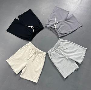 กางเกงขาสั้นยาวถึงเข่าสำหรับผู้ชายกางเกงขาสั้นวิ่งออกกำลังกายผ้าฝ้าย300ขนแกะ GSM 100% ออกแบบได้ตามต้องการ - Product Image 3