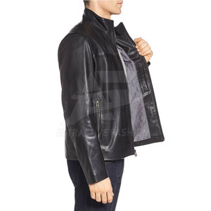 Veste d'hiver moderne avec intérieur doux et confortable pour hommes élégants, veste en cuir, mode quotidienne - Product Image 5