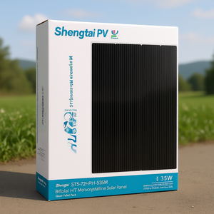 Panel Solar Monocristalino Bifacial Tipo N HJT Shengtai PV ST5-72HPH-535M de 535W con Cubierta Frontal de Vidrio, Embalaje en Paleta - Product Image 3