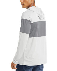 T-shirt à capuche à manches courtes pour hommes-Vêtements décontractés d'été légers Polyester/coton Tissu peigné Séchage rapide et respirant - Product Image 2