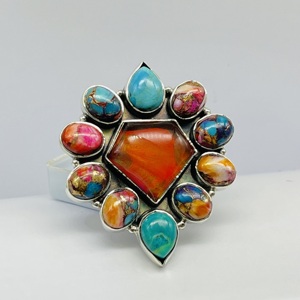 Opal <b>Turquoise</b> <b>Ring</b> 925 Sterling Silver <b>Ring</b> Silver <b>Ring</b> Handmade <b>Ring</b> Fashion <b>Ring</b> Designer <b>Ring</b> Engagement <b>Ring</b> Wedding <b>Ring</b> - Product Image 3