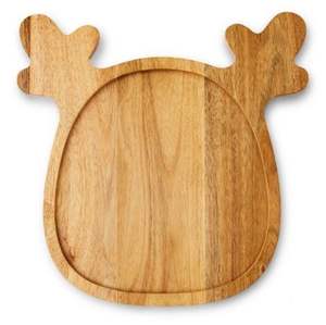 Plateau de service carré classique en bois peint à la main pour cadeaux - Product Image 3