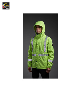 Mono trasero de acción de manga larga para hombre de alta calidad con bolsillos con cremallera uniforme mecánico ropa de seguridad reflectante - Product Image 5