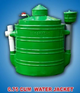 Planta de biogas portátil de alta calidad ANERT Aprobado 0,5 m3 Capacidad Uso doméstico Espesor de revestimiento azul verde NSE - Product Image 3