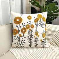 Vente en gros d'usine, coussins décoratifs personnalisés en coton biologique 100% avec motifs de dessins animés/à pois pour canapé et hôtel