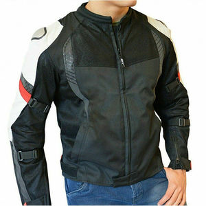 Chaqueta de moto textil Cordura negra impermeable para hombre, chaquetas impermeables personalizadas para motocicleta de la mejor calidad - Product Image 1
