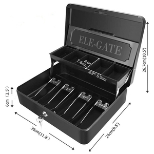 Boîte de sécurité en métal pour argent et bijoux, conteneur de rangement en métal durable - Product Image 5