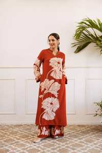 Rayonne allemande Premium Kurti avec catalogue complet de la collection de bas disponible au tarif de gros pour les tenues de fête - Product Image 5