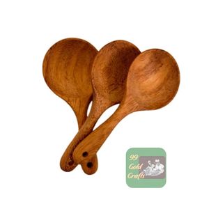 Cuillères à crème glacée en bois naturel Couverts biodégradables jetables pour restaurant et fête - Product Image 5