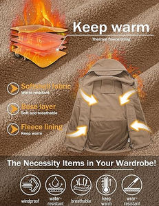 แจ็กเก็ตเดินป่ากันน้ำคุณภาพสูงสำหรับผู้ชายเสื้อกันลมบุผ้าฟลีซซับในผ้าน้ำหนักเบาพร้อม2025โลโก้ตามสั่ง - Product Image 4