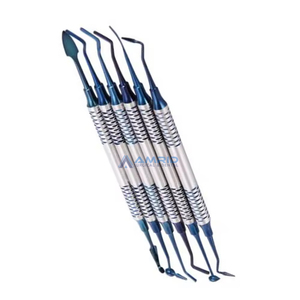 Venta caliente CE Equipos dentales Juego de espátula de llenado de resina compuesta con mango grueso Herramientas de llenado dental manual - Product Image 2