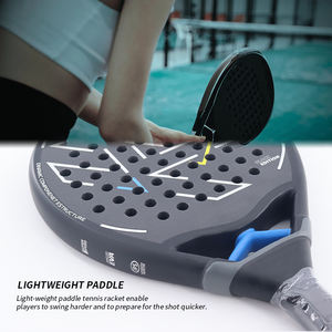 2026มาใหม่พร้อมส่งคุณภาพสูง12K/18K /kevlar/ แร็กเกต padel ไทเทเนียมราคาถูก - Product Image 3