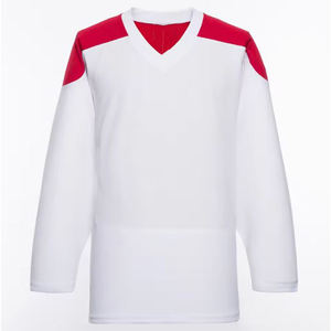 เสื้อเจอร์ซีย์ฝึกซ้อมฮ็อกกี้สำหรับผู้ชายและวัยรุ่นผ้าโพลีเอสเตอร์แห้งเร็วระบายอากาศได้ดี TBF-038สำหรับใส่เล่นฮ็อกกี้น้ำแข็ง - Product Image 1